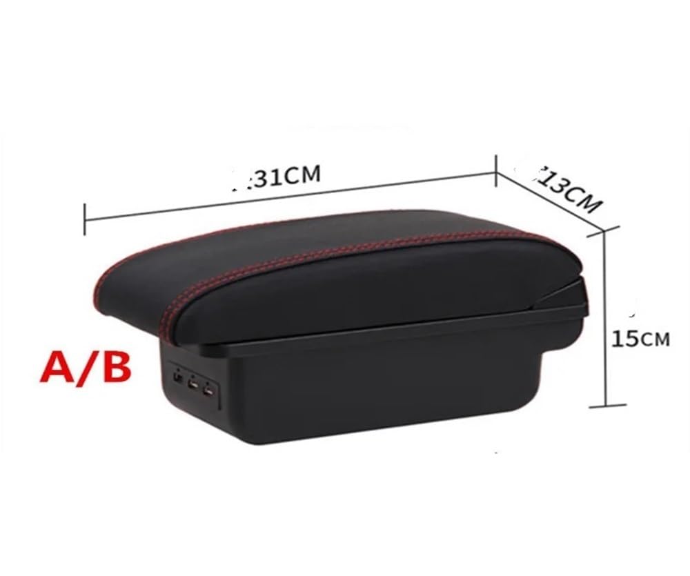 Boîte d'accoudoir de console - QQMORA - Suzuki Swift 2005-2021 - Noir