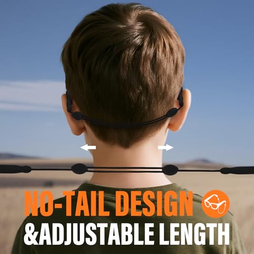Image of Buyisgle Kids Glasses Strap - No Tail Sunglasses Straps Cords for Boys Toddler and Girls - Eyeglass Holders Around Neck - Adjustable Eyewear String Lanyard Retainer - 3Pcs 10in Multicolor