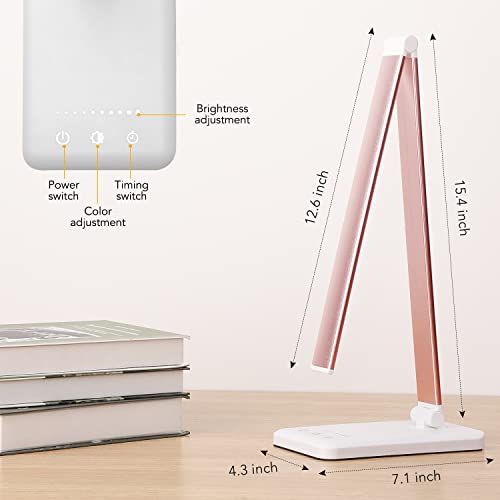 Lampe de bureau pour le bureau anti fatigue oculaire avec port de charge USB