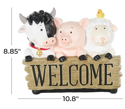Escultura Polystone Animales de Granja 11" x 5" x 9" miniatura 6