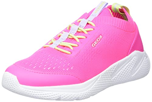 Geox J Sprintye Girl B, Sneakers para Niña, Rosa (Fluo Fuchsia), 35 EU