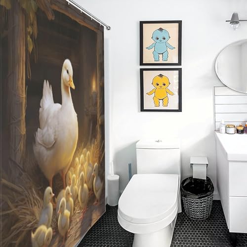 Rideau de douche canard imperméable pour résoudre les problèmes d'infiltration d'eau - 3