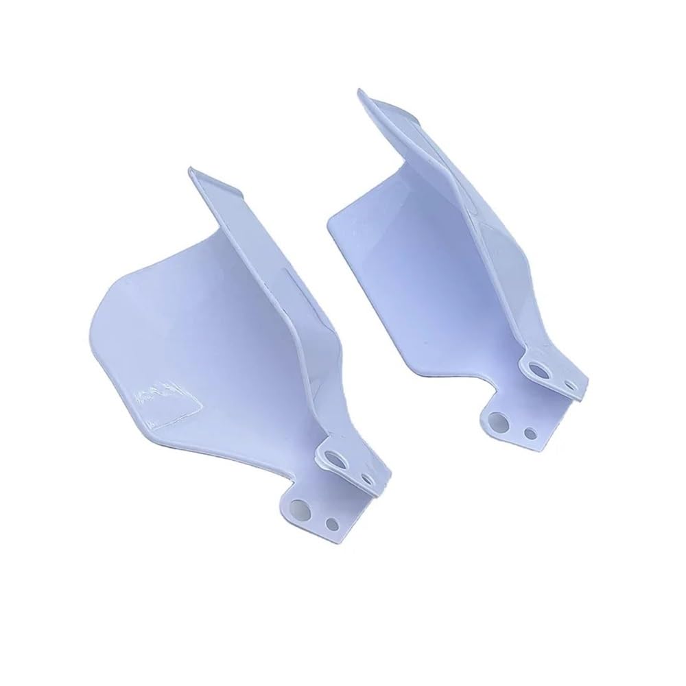 1 par de guardamanos Motocicleta, Protector Mano, Protectores Viento, Cubierta Manillar para Motor Scooter Universal(White)