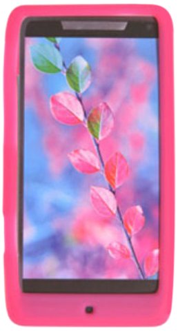 Decoro SILMOTXT907HPK Premium Silicone Case for Motorola XT907/Droid RAZR M - 1 Pack - Retail Packaging - Hot Pink
