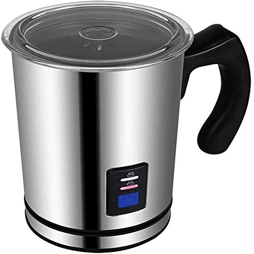 Kaper Go Mquina de Espuma de Acero Inoxidable de Acero Inoxidable Mquina de Espuma de Acero Inoxidable Mquina de lctea de Late Cappuccino Burbuja de Plata para Viajar o Acampar (Color: Plata)