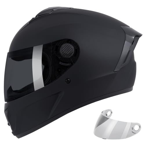 Full Face Motorcycle Helmet DOT Approved for Adults, Lightweight Street