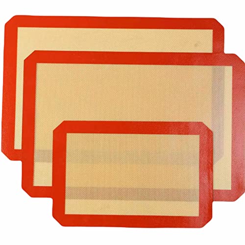 Quailitas Silicone Baking Mat – 3 Pcs Set, Non-Sticky, Food Grade Silicone Rolling Mat, Dishwasher Safe, Freezer Safe, BPA Free, Oven Safe Baking Mat | Kitchen Baking Equipment Quailitas Silicone Baking Mat – 3 Pcs Set, Non-Sticky, Food Grade Silicone Rolling Mat, Dishwasher Safe, Freezer Safe, BPA Free, Oven Safe Baking Mat | Kitchen Baking Equipment