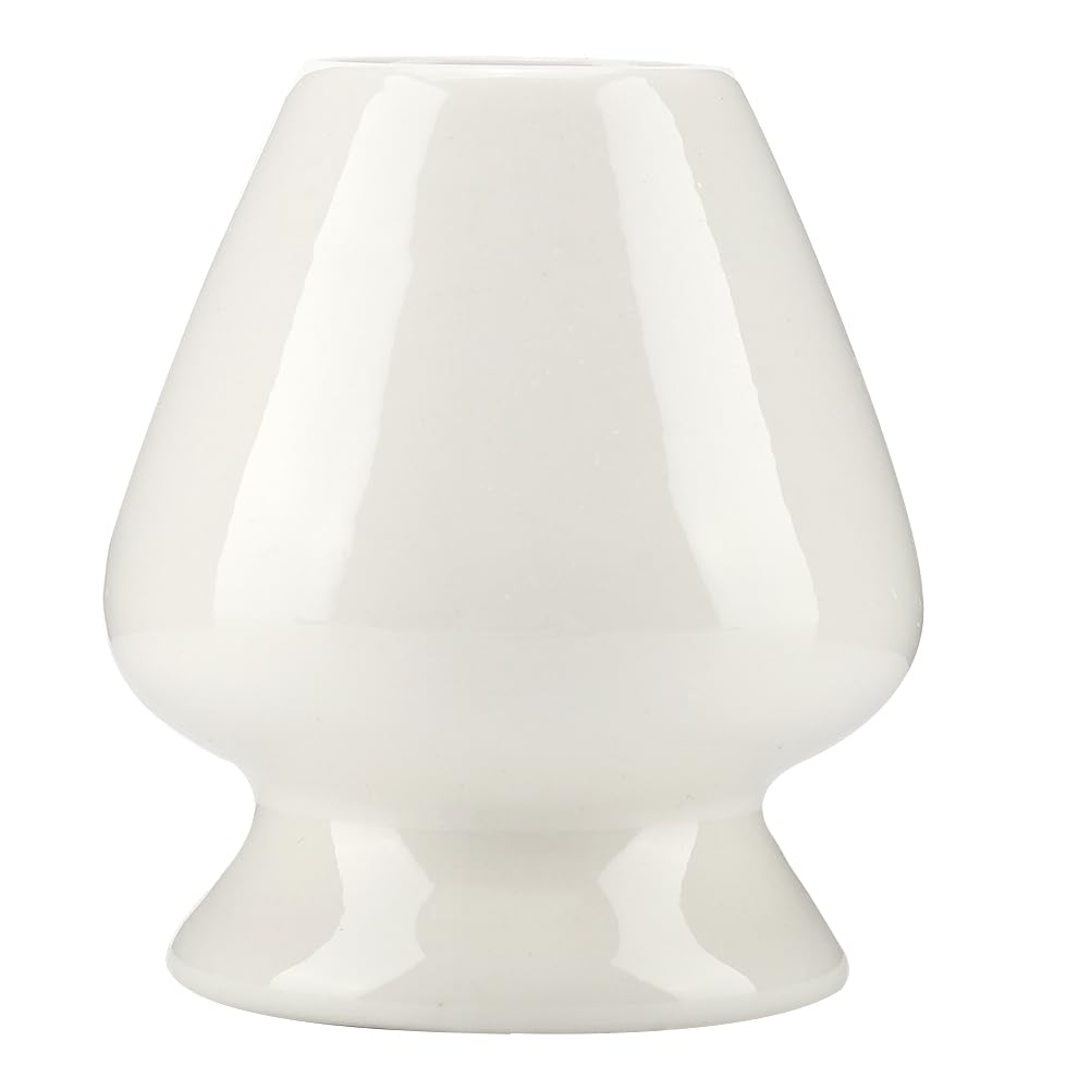 HEITIGN Matcha Japanese Tea Set Accessories Ceramic Tea Whisk Stand Matcha Whisk Stand Ceramic Holder for Bamboo Matcha Chasen for Tea Set Accessories (White)