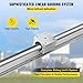 Happybuy 2PCS Linear Rail SBR20-1200mm, Linear Bearings and Rails with 4PCS SBR20UU Bearing Block, Linear Motion Slide Rails for DIY CNC Routers Lathes Mills, Linear Slide Kit fit X Y Z Axis