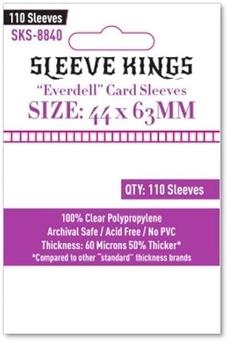 Sleeve Kings Board Game Sleeves 'Everdell Mini Compatible' Sleeves (44mm x 63mm) (110 Sleeves per Pack)