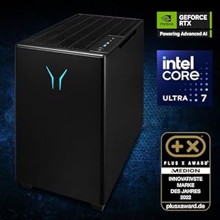 ERAZER Bandit P20 Gaming PC (Intel Core Ultra 7 265F, 32GB DDR5 RAM, GeForce RTX 5070 12GB GDDR7, 1TB SSD, Windows 11 Home)