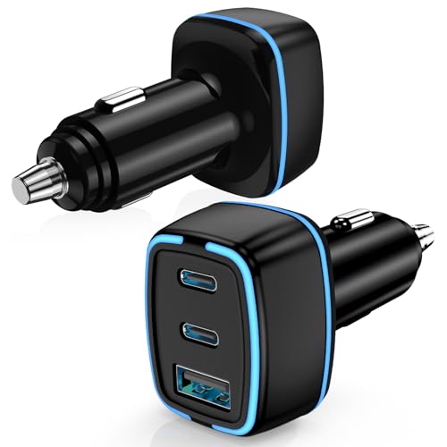 USB-C �J�[�`���[�W���[ 32W 3�|�[�g 2×USB-C PD iPhone 17/16/14/13/12/11 Pro Max Plus Mini Air +1×USB-A QC Samsung�p iPad�p�V�K���b�g���C�^�[�A�_�v�^�[ 12V ��