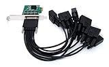 Contient: La carte PCI Express X1 + câble VHDI 68 vers 8 ports COM RS232 Série