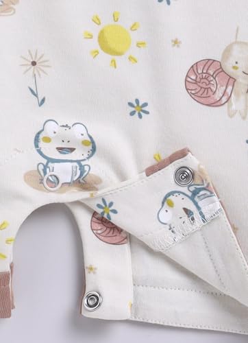 Image of BABYGO Baby Half Sleeve Rompers 100% Cotton for New Born Baby|Daily Suits for Baby Boys & Girls| 0-3M| 3-6M|6-9M|Onesies| Infant Clothes | Pack of 1