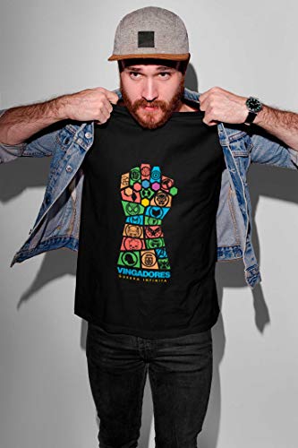 Camiseta Vingadores Guerra Infinita Preta Adulto Tamanho G