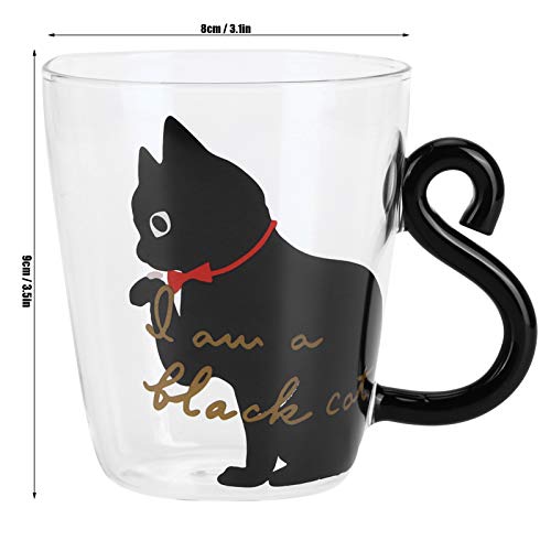 Coffee Tea Mugs, Animal Shaped Cute Handmade Mugs Funny Cat Mug Novelty Gift for Kids Cat Lovers(Black cat) - Image 3