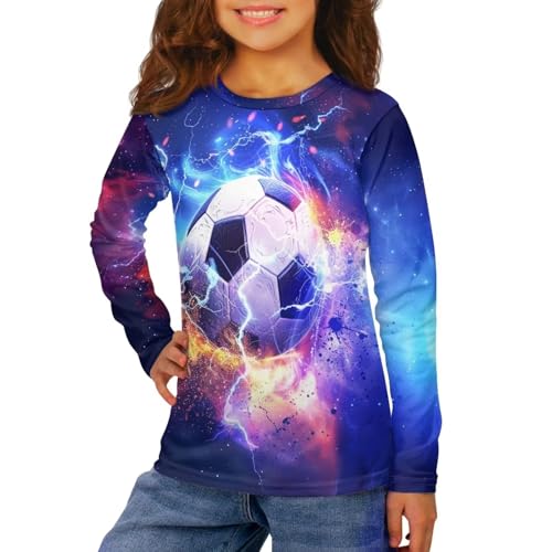 Boys Casual Long Sleeve T-Shirts Kids Fall Pullover Tops Novelty Graphic Tees Shirt Soft Spring Tshirts 3-16T4