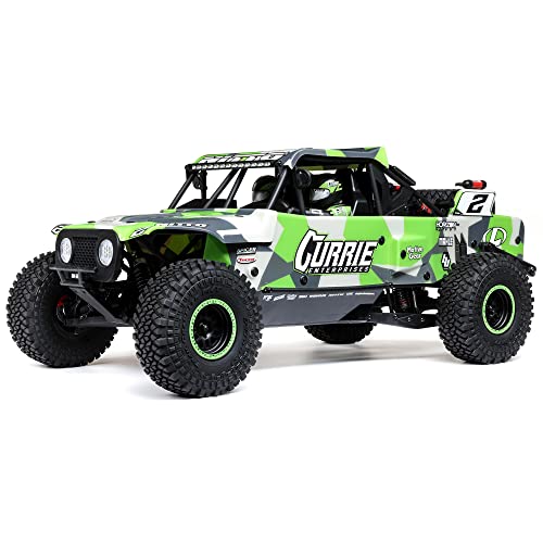 Image of Losi RC Truck 1 /10 Hammer Rey U4 4 Wheel Drive Rock Racer Brushless RTR Battery and Charger Not Included with Smart and AVC Green LOS03030T2