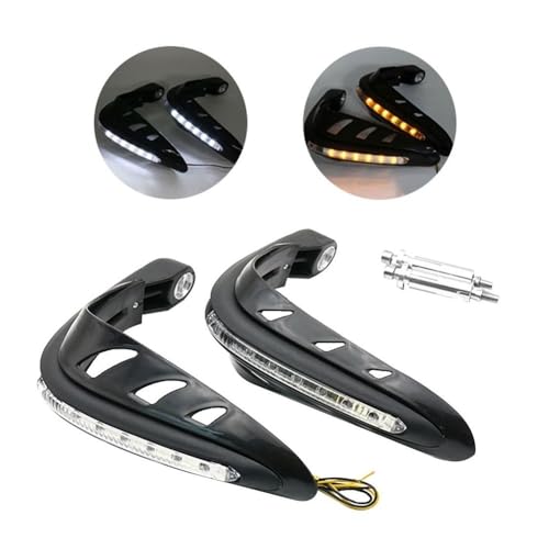 Protège-mains de moteur LED guidon antichoc pour motocross