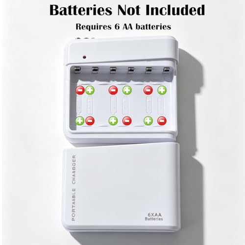 Cargador de emergencia portátil USB con baterías AA miniatura 5