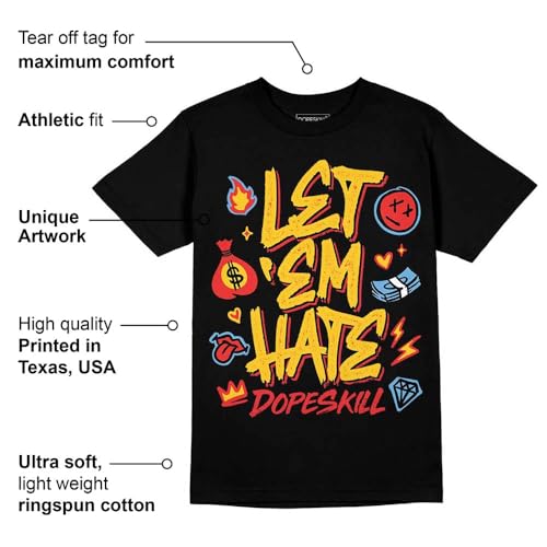 Image of DopeSkill Graphic Tee Streetwear Hip Hop Hypebeast Unisex T-Shirt Sneaker Colour Matching Shirts Inspired Motivation Quotes