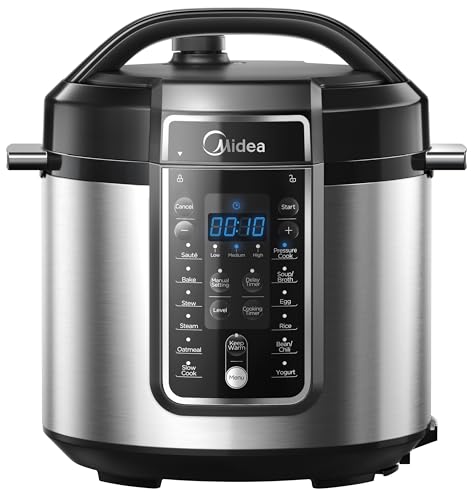 Midea MY-CS6037P 6L InnerChef Pressure Cooker Black and Grey