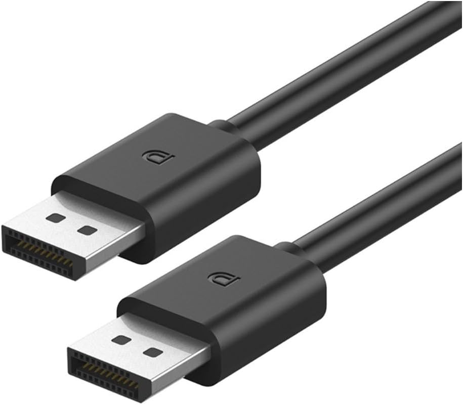 Daytona Dp2 Display to Display Kablo 4K (60Hz) 1.2 V (1.8m) - 4K DisplayPort Kablosu, Erkek-Erkek Ekran Bağlantı Nokta Kablosu Dizüstü Masaüstü Monitör için Uyumlu