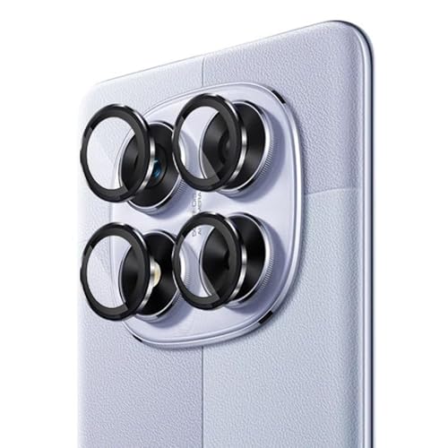 Amazon Brand - Solimo Camera Glass Lens Protector Ring For Redmi Note 14 Pro 5G Case Friendly with Edge to Edge Coverage and Easy Installation (Black) 2 41sb FPAOnL