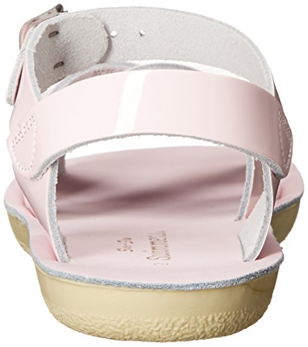 Salt Water Sandals Sun-San Swimmer, Shiny Pink, Little Kid Size 13