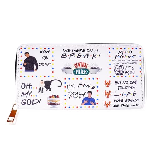 Wallet for Women,Funny TV Show Merchandise TV Show Gifts PU Leather Card Holder Organizer Ladies Clutch Travel Purse,Phone Credit Card Money Holder with Many Rooms Durable Zipper Purse