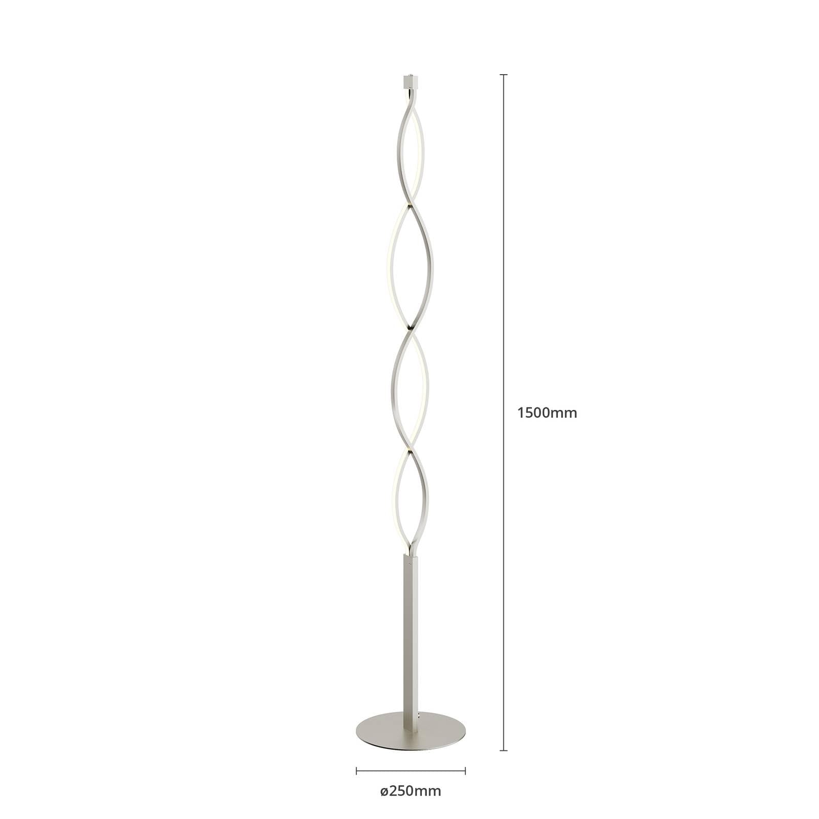 Lindby LED Stehlampe dimmbar per Touchschalter, Stehleuchte 150 cm Standleuchte Wohnzimmer Schlafzimmer Büro Wohnzimmerlampe 2x 10W