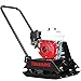 Tomahawk 5.5 HP Honda Vibratory Plate Compactor Tamper for Ground, Gravel, Dirt, Asphalt, Compaction GX160 Engine