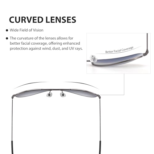 Image of Classic Aviator Teardrop Style Glass Lens Metal Frame Sunglasses For Men Women UV400 Protection
