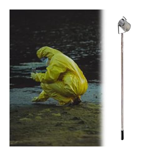 Pértiga Para Recolección De Muestras De Agua (Tamaño: 0,6-1,5 M/1,6-4,9 Pies) Varilla Ultraligera De Acero Inoxidable Con Cucharón Y Vaso(500 Ml,1.17-4m/3.8-13ft)
