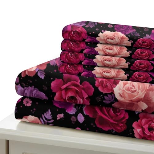 Parure de lit mariage romantique microfibre hypoallergique - 7