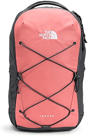 light pink north face bookbag