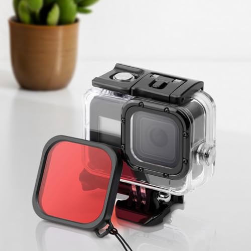Dive Filter Compatible with Gopro hero 8 Black Housing Case Ideal for Underwater/Snorkeling/Deep Diving/Fun Dive Photography Recording (B) - Thumbnail 2