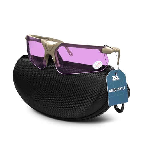 Image of Shooting Glasses with Case-Safety Glasses Anti Fog | Z87.1 Certificated Impact Resistance Safety Glasses for Hunting Shooting Sports
