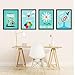 EWQHD Lnspirational Photo Quadruple Peinture Cadre Mur Autocollant Bureau Mur De Fond Amovible Autocollant