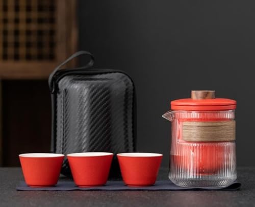 中国茶器セット 茶器セット 台湾茶器セット 旅行ティーセット 携帯用 旅行 収納バッグ付き 陶器 急須 湯呑セット ティーセット 茶器 茶皿 茶器乾燥ティートレー 茶器セット簡単1-3人用携帯 旅行 お出かけ用 中国茶 日本茶 紅茶 ピクニック キャンプ