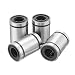 uxcell 4pcs LM10UU 10x19x29mm Double Side Rubber Seal Linear Motion Ball Bearing Bushing