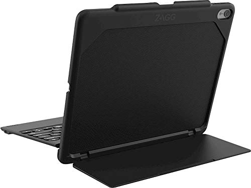 Zagg - Rugged Book Go Keyboard Folio Case For 12.9-Inch Ipad Pro (3Rd Gen - 2018) Black #TOP4
