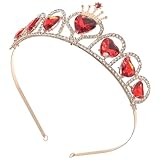 Couronne de mariée pour mariage – style rétro, ornée d'accessoires royaux, pour une de reine, diadème en forme de cœur pour femme