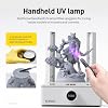 ELEGOO Mercury XS Bundle, Wash and Cure Machine for Large Resin 3D Printed Models, Compatible with Saturn and Mars LCD 3D Printers, with a Handheld UV Lamp