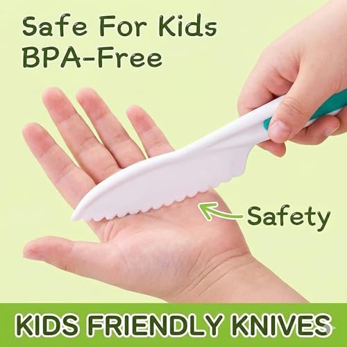 28PCS Montessori-Inspired Kids Cooking Knife Set, Toddler Kitchen Tools for Real Cooking with Cutting Boards, Crinkle Cutter, Peeler, Glove, Sandwich Cutters, Fruit Forks (2, 28PCS*2) - Image 2