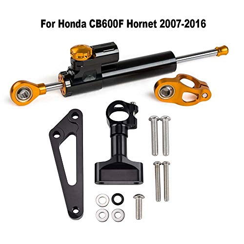VRDN Haute qualité Kit de Support de Guidon de la Moto Directeurs Kit de Support de Fixation de Fixation pour Ho.N.DA CB600F Hornet 2007-2016 2015 2014 2013 2012 100% Nouveau (Color : Gold Silver) - Image 3