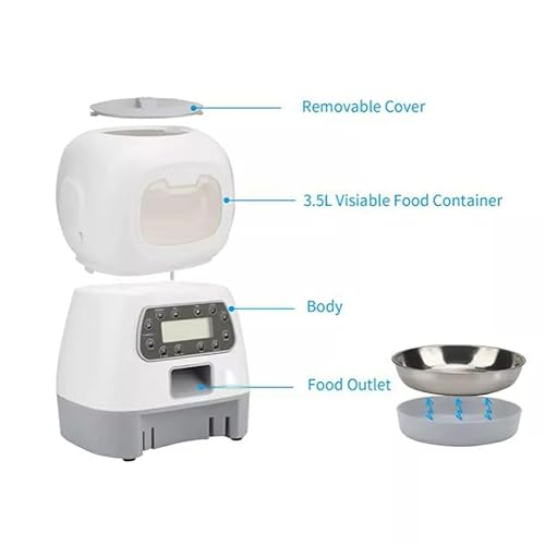 Alimentador Automático Cães Gatos Pets Programável Comedouro Smart