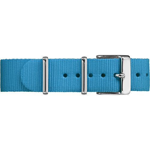 Timex TW7C07400 18mm Blue Fabric Double-Layered Slip-Thru Strap