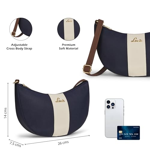 Image of Lavie Women's Bonnie Hobo Colorblock Crossbody Sling Bag | Ladies Purse Handbag | Gift for Women