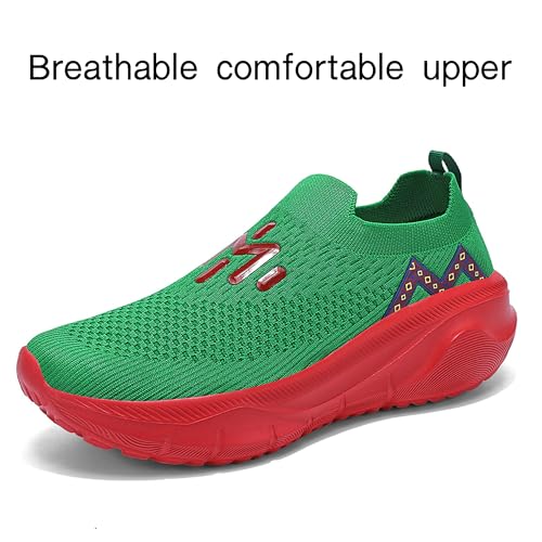 Women's Slip-On Sneakers - Lightweight Breathable Walking Shoes - Casual Athletic Running Shoe2